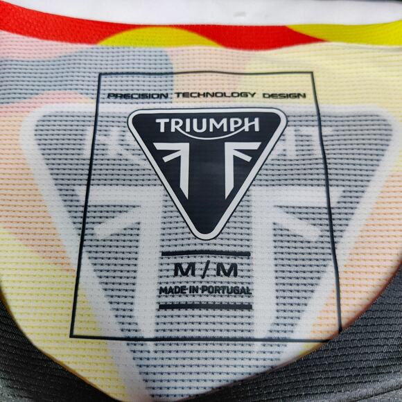 Triumph Motorcycles Lava Camo Long Sleeve Lightweight Moto Jersey Medium - Picture 8 of 12